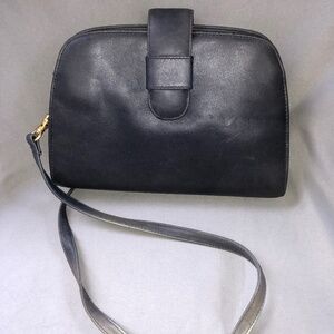 Vintage Navy Blue Liz Claiborne Leather Purse